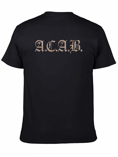 ACAB Graphic T-Shirt - Black Crew Neck Tee