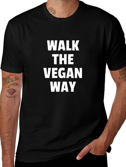 Walk the Vegan Way T-Shirt - Black