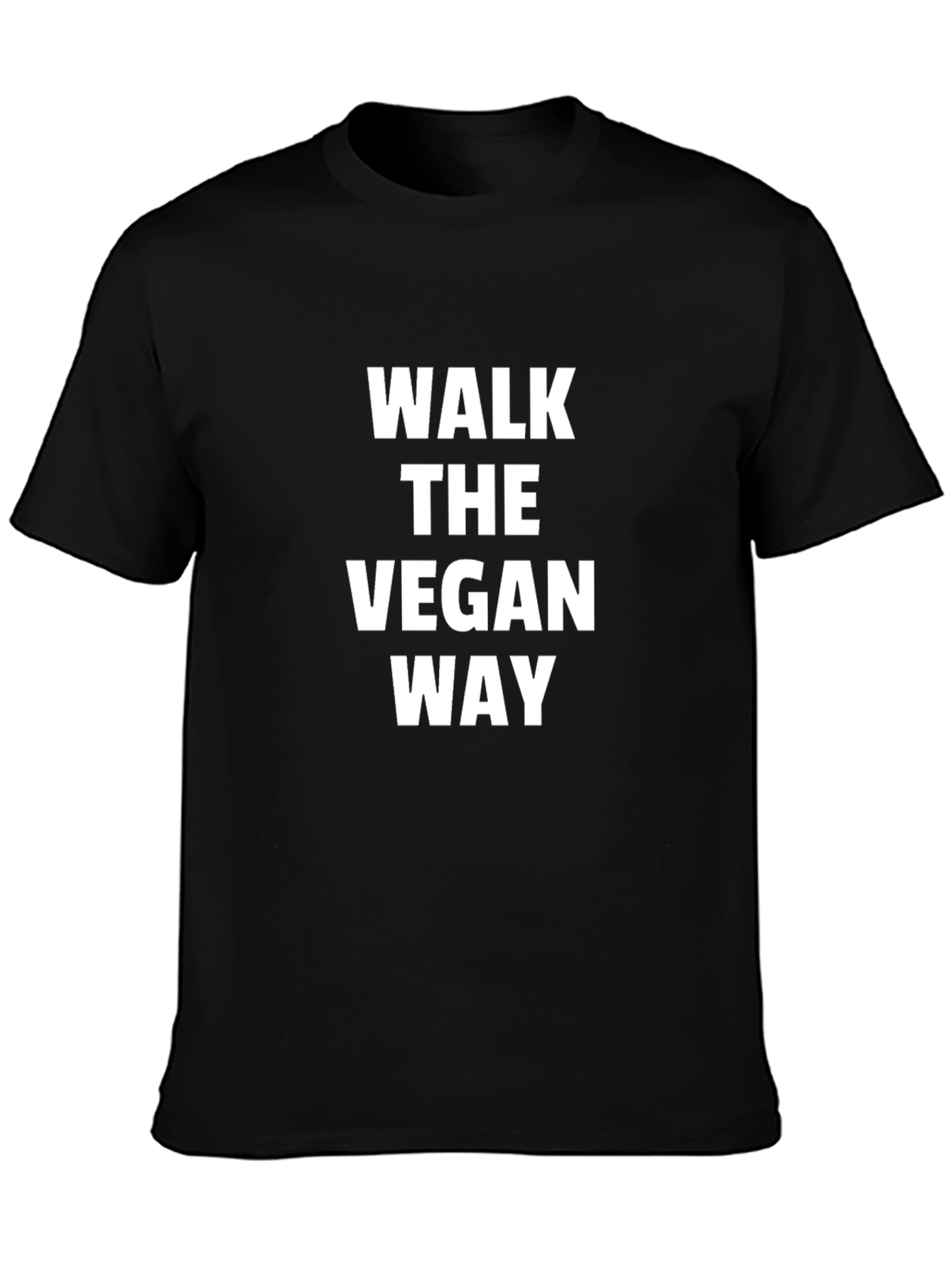 Walk the Vegan Way T-Shirt - Black