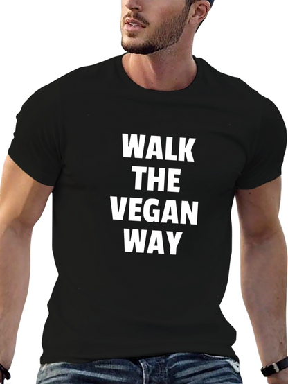 Walk the Vegan Way T-Shirt - Black
