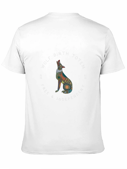 Wolf Birth Totem Black T-Shirt - Free & Independent