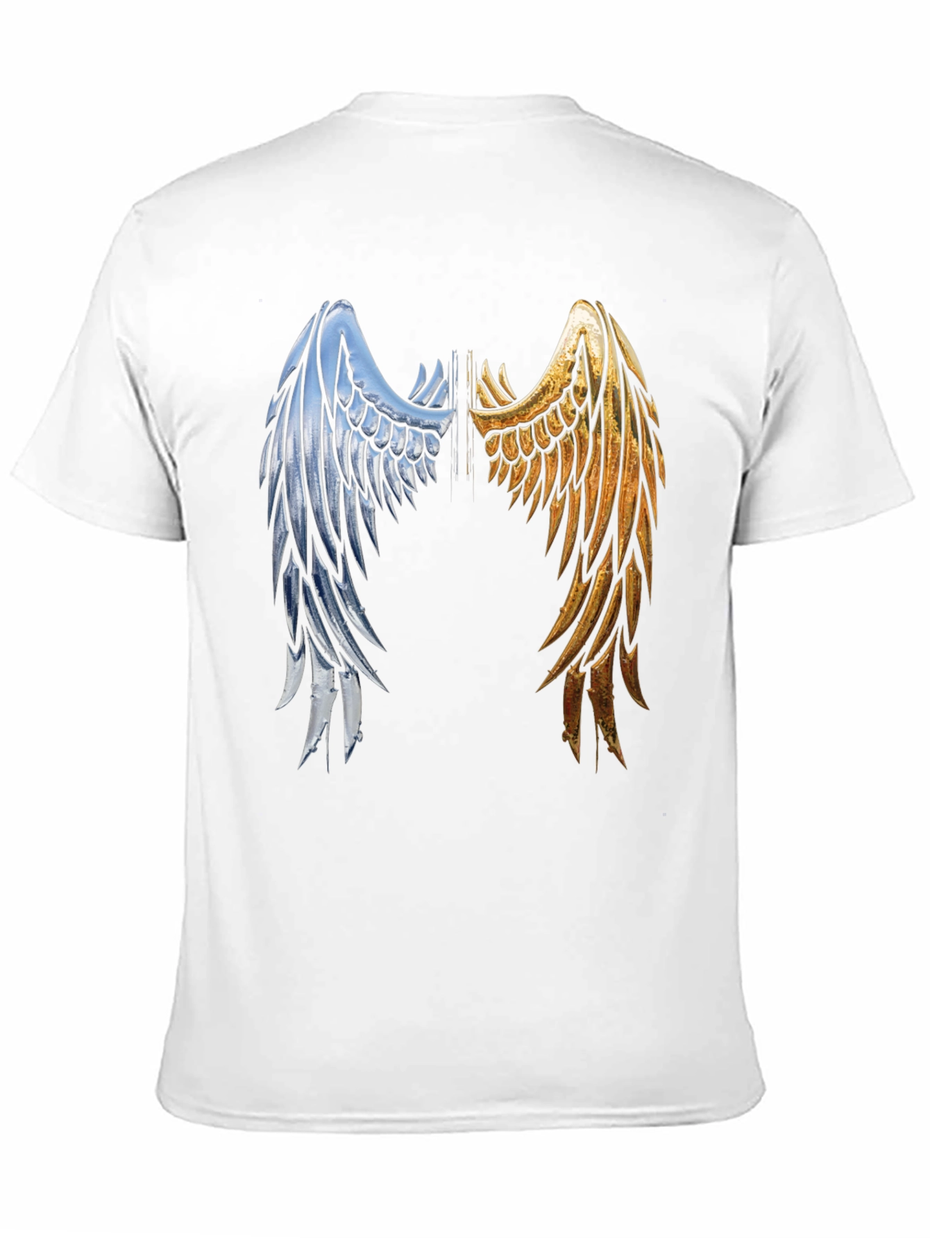 Wings Graphic Tee - Black Cotton Angel Wings Shirt