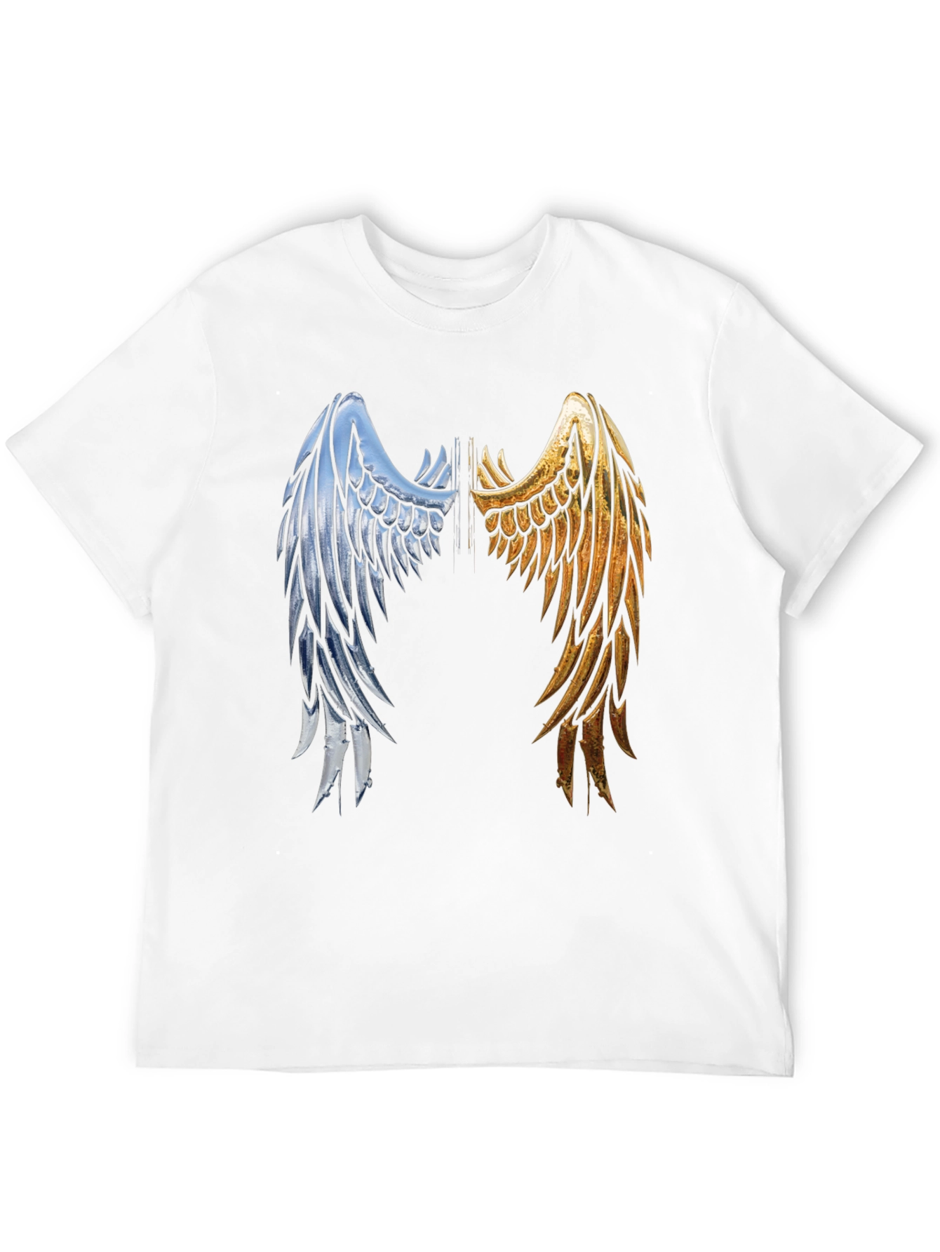 Wings Graphic Tee - Black Cotton Angel Wings Shirt