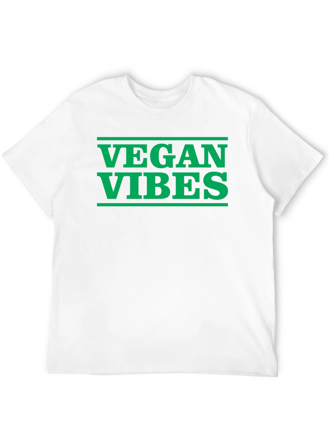 Vegan Vibes Graphic Tee - Black Cotton T-Shirt