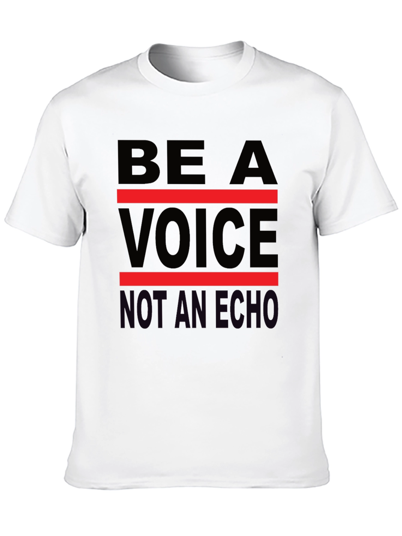 Be A Voice Tee - Black Graphic T-Shirt