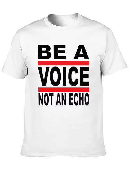 Be A Voice Tee - Black Graphic T-Shirt
