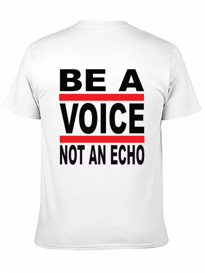 Be A Voice Tee - Black Graphic T-Shirt