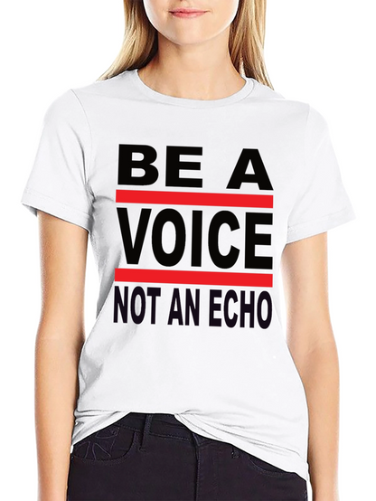 Be A Voice Tee - Black Graphic T-Shirt