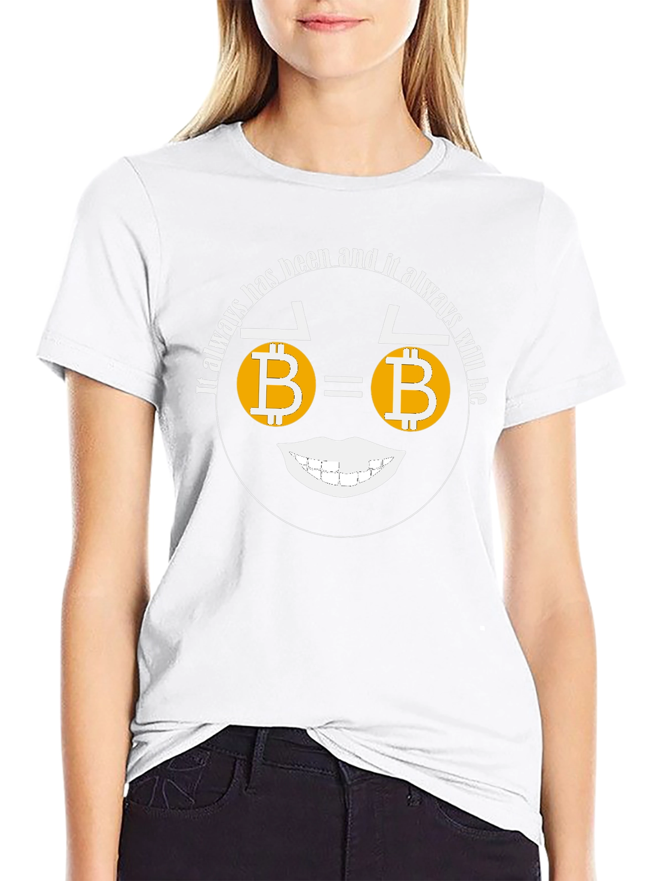 Bitcoin Smile T-Shirt Crypto Currency Tee