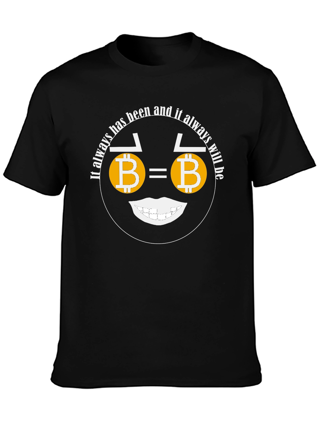 Bitcoin Smile T-Shirt Crypto Currency Tee