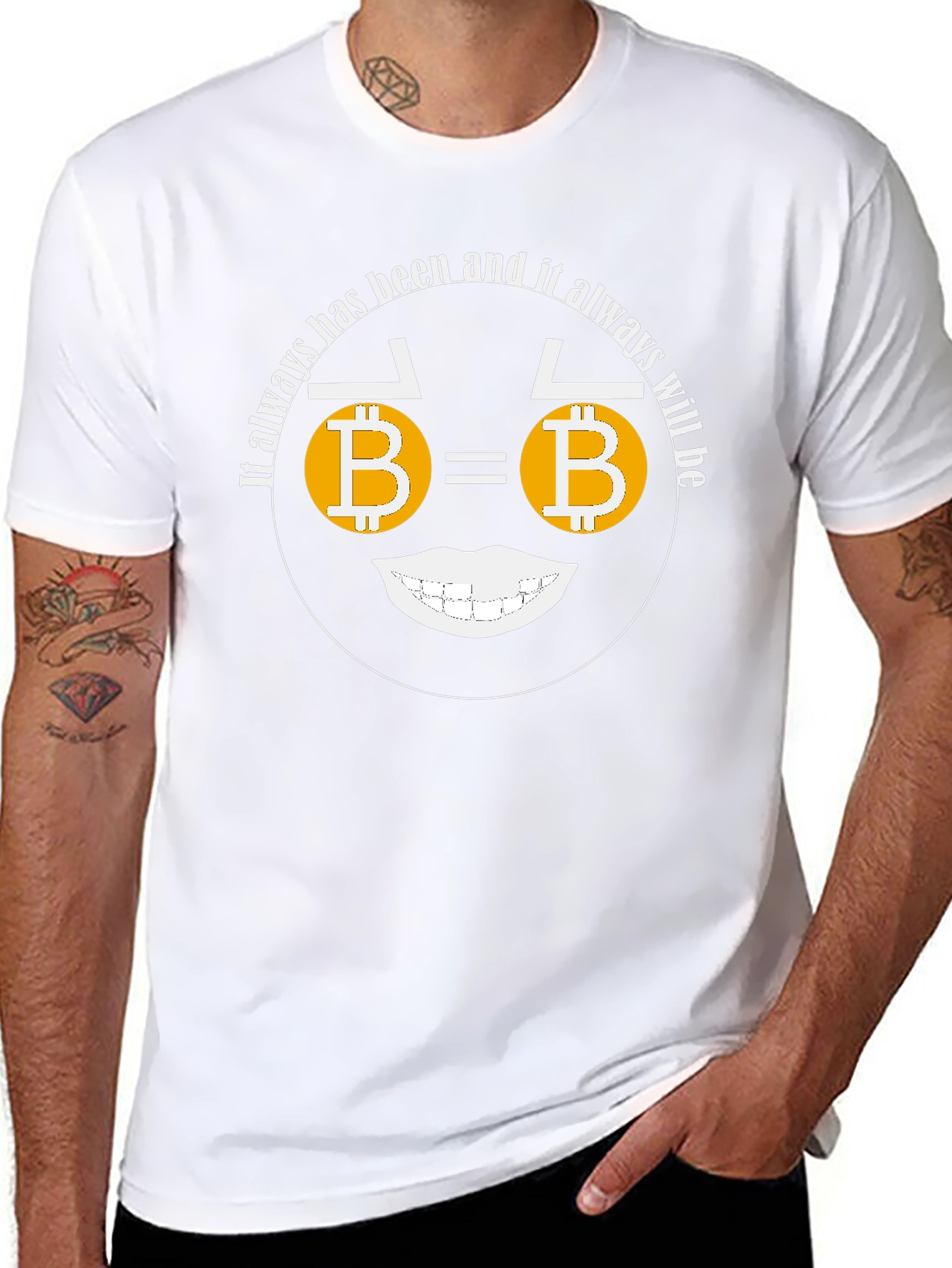 Bitcoin Smile T-Shirt Crypto Currency Tee