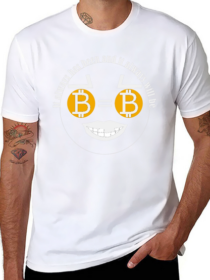 Bitcoin Smile T-Shirt Crypto Currency Tee