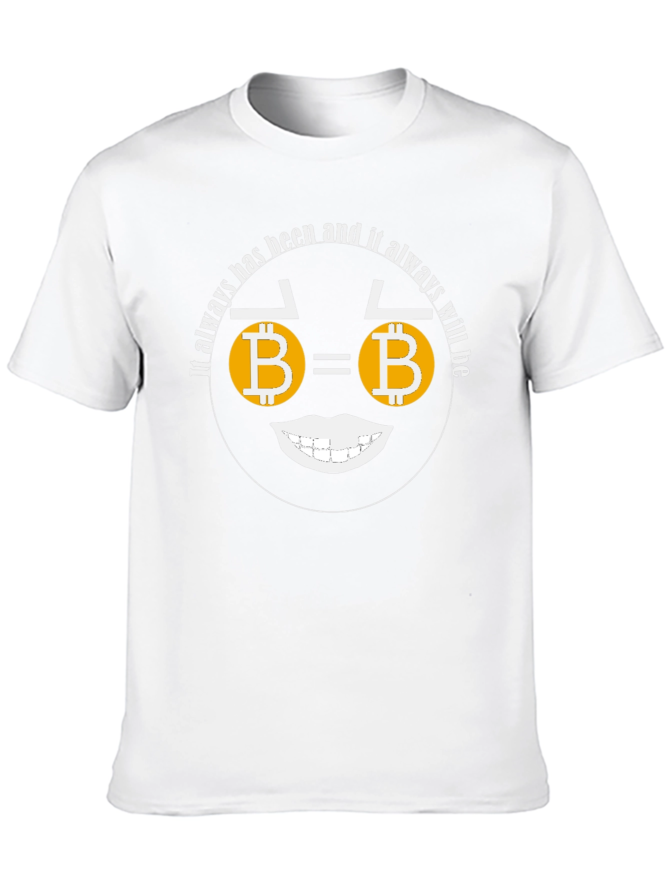 Bitcoin Smile T-Shirt Crypto Currency Tee