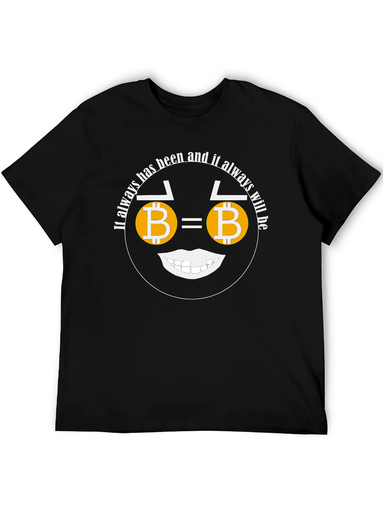 Bitcoin Smile T-Shirt Crypto Currency Tee