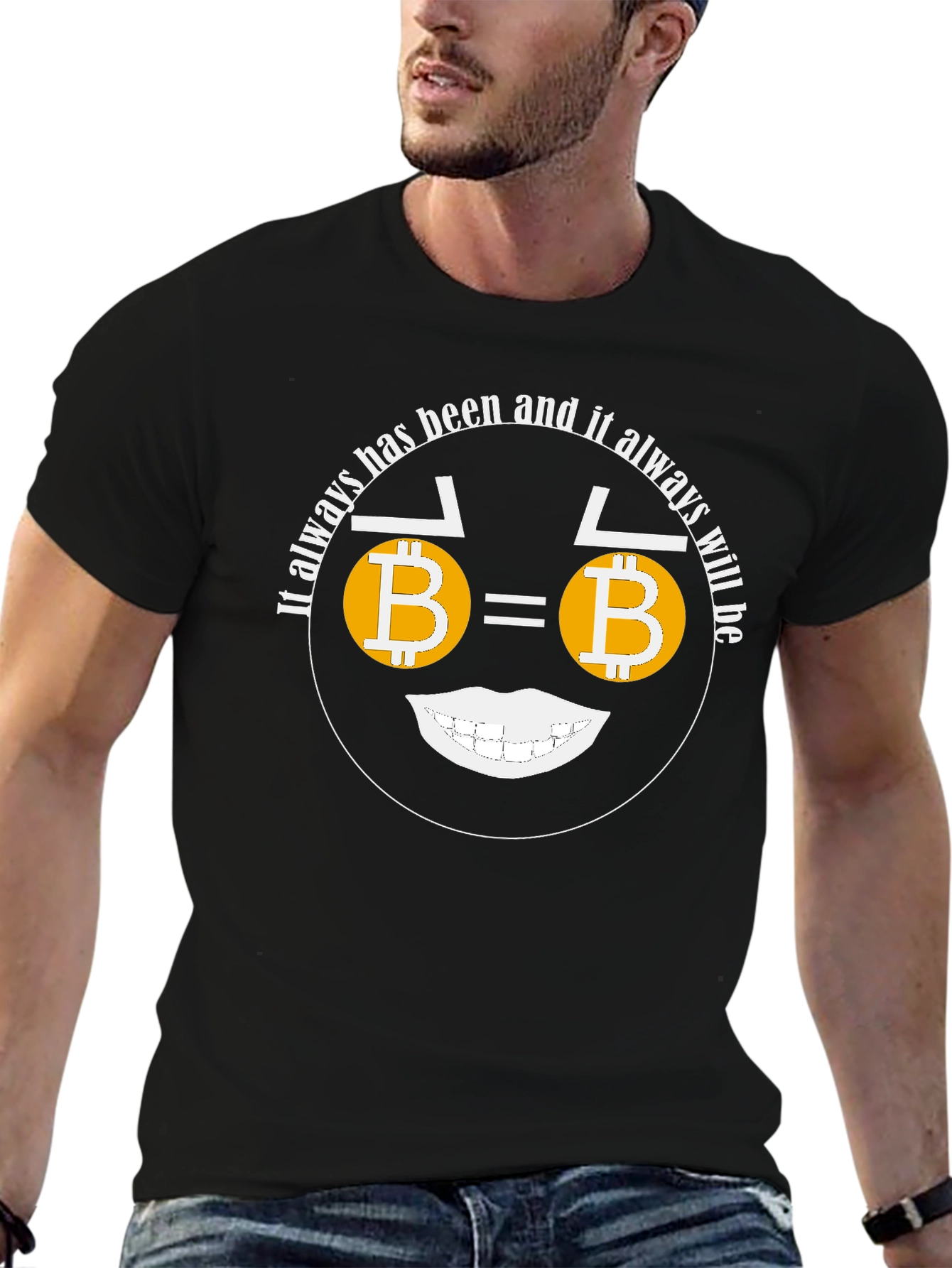 Bitcoin Smile T-Shirt Crypto Currency Tee