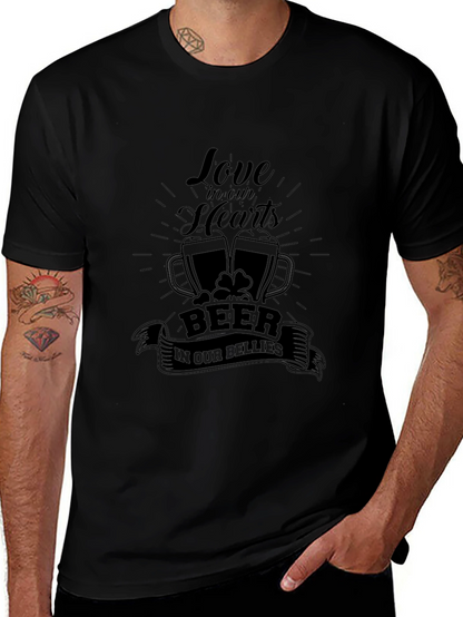 St. Patricks Day Love Beer Black T-Shirt