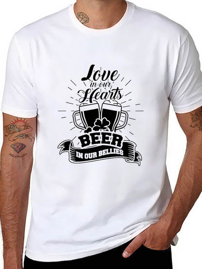 St. Patricks Day Love Beer Black T-Shirt