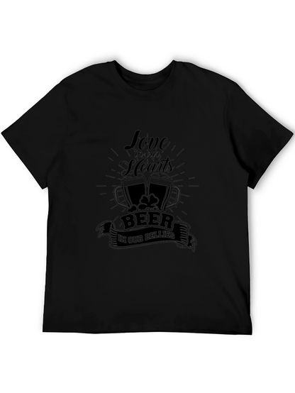 St. Patricks Day Love Beer Black T-Shirt
