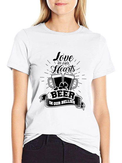 St. Patricks Day Love Beer Black T-Shirt