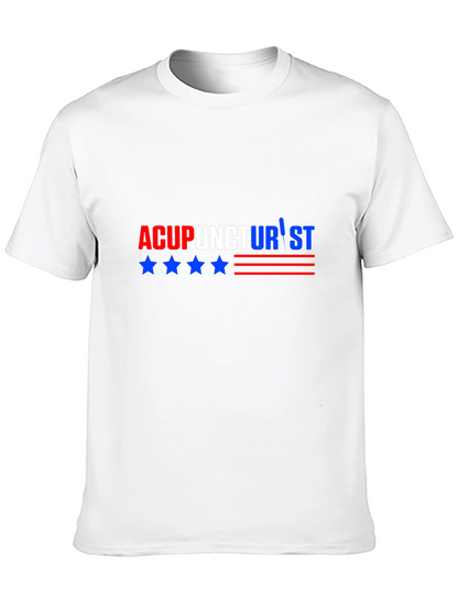 Acupuncturist Graphic T-Shirt - Patriotic Design