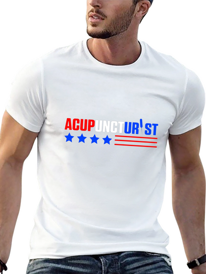 Acupuncturist Graphic T-Shirt - Patriotic Design