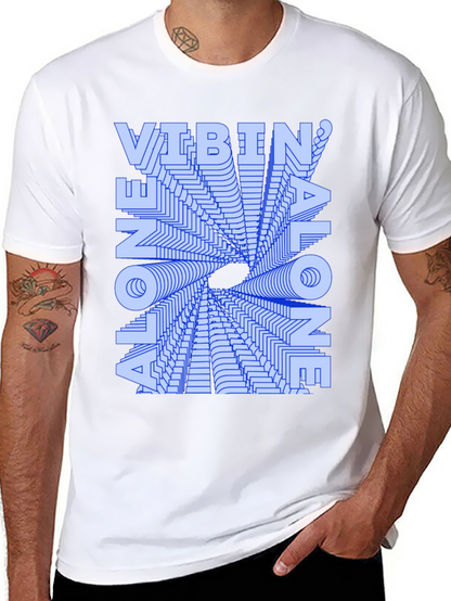 Vibin Alone Graphic T-Shirt - Trendy and Unique