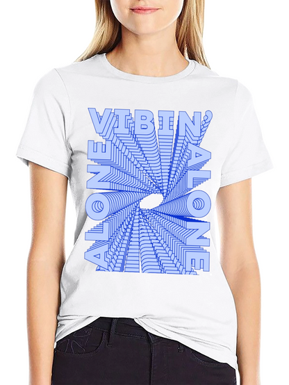 Vibin Alone Graphic T-Shirt - Trendy and Unique