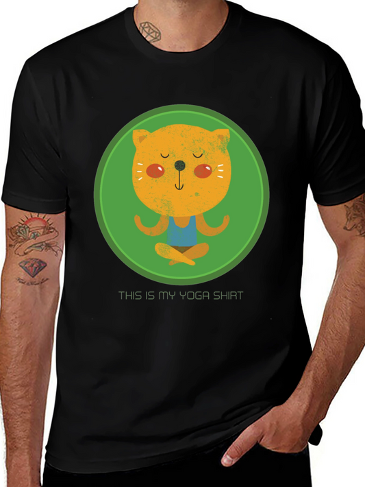 Yoga Cat T-Shirt - Meditating Kitten Tee