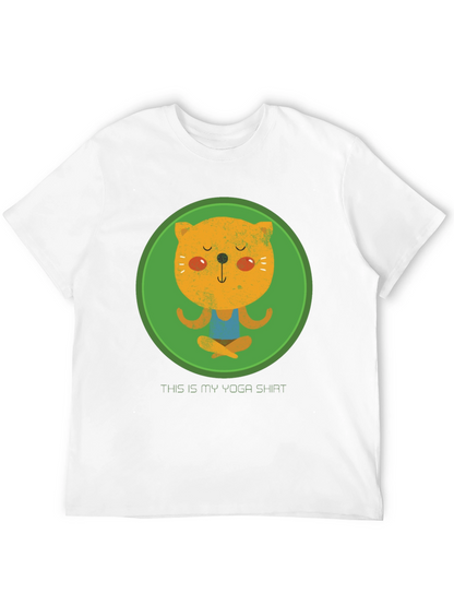 Yoga Cat T-Shirt - Meditating Kitten Tee