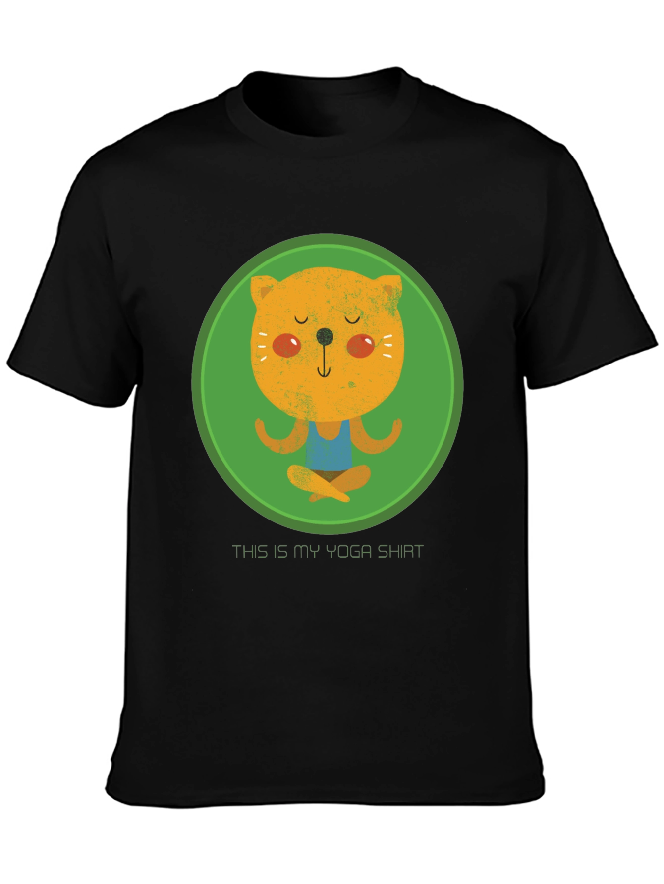 Yoga Cat T-Shirt - Meditating Kitten Tee