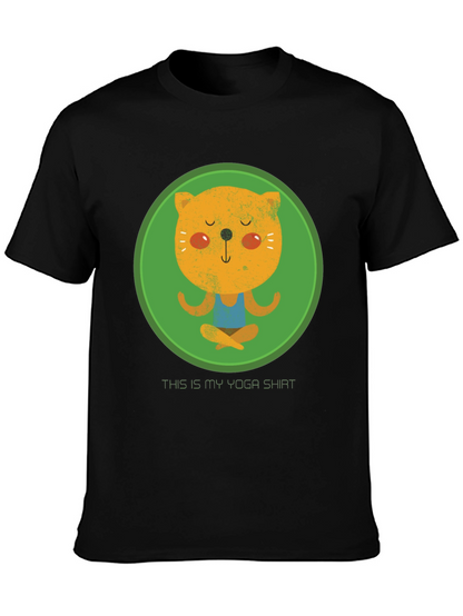 Yoga Cat T-Shirt - Meditating Kitten Tee
