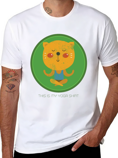 Yoga Cat T-Shirt - Meditating Kitten Tee