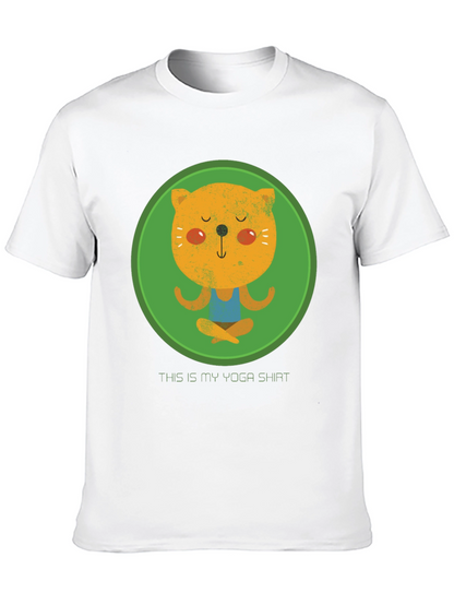 Yoga Cat T-Shirt - Meditating Kitten Tee