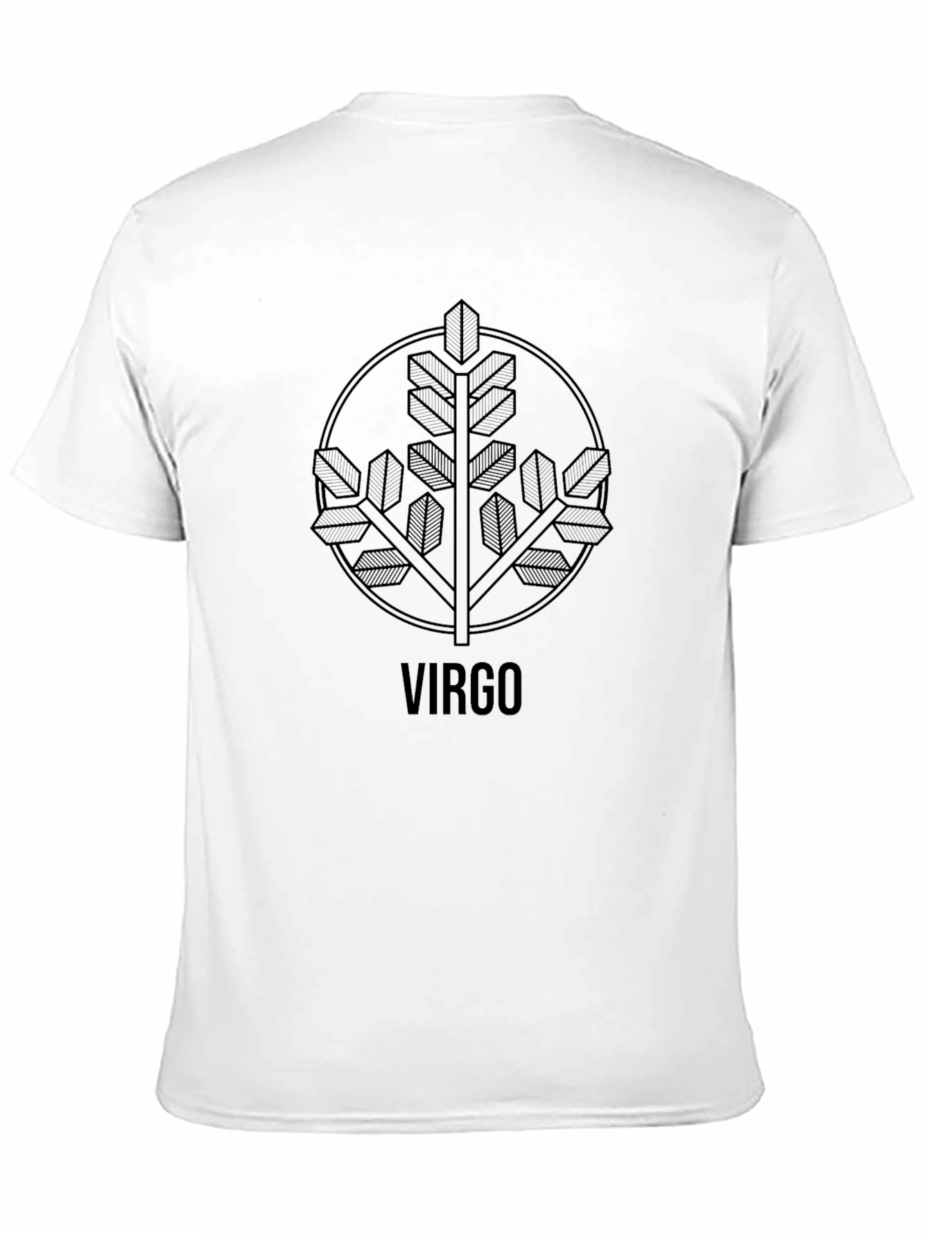Virgo Zodiac Sign Graphic Tee - Classic Black T-Shirt