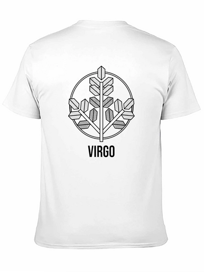 Virgo Zodiac Sign Graphic Tee - Classic Black T-Shirt