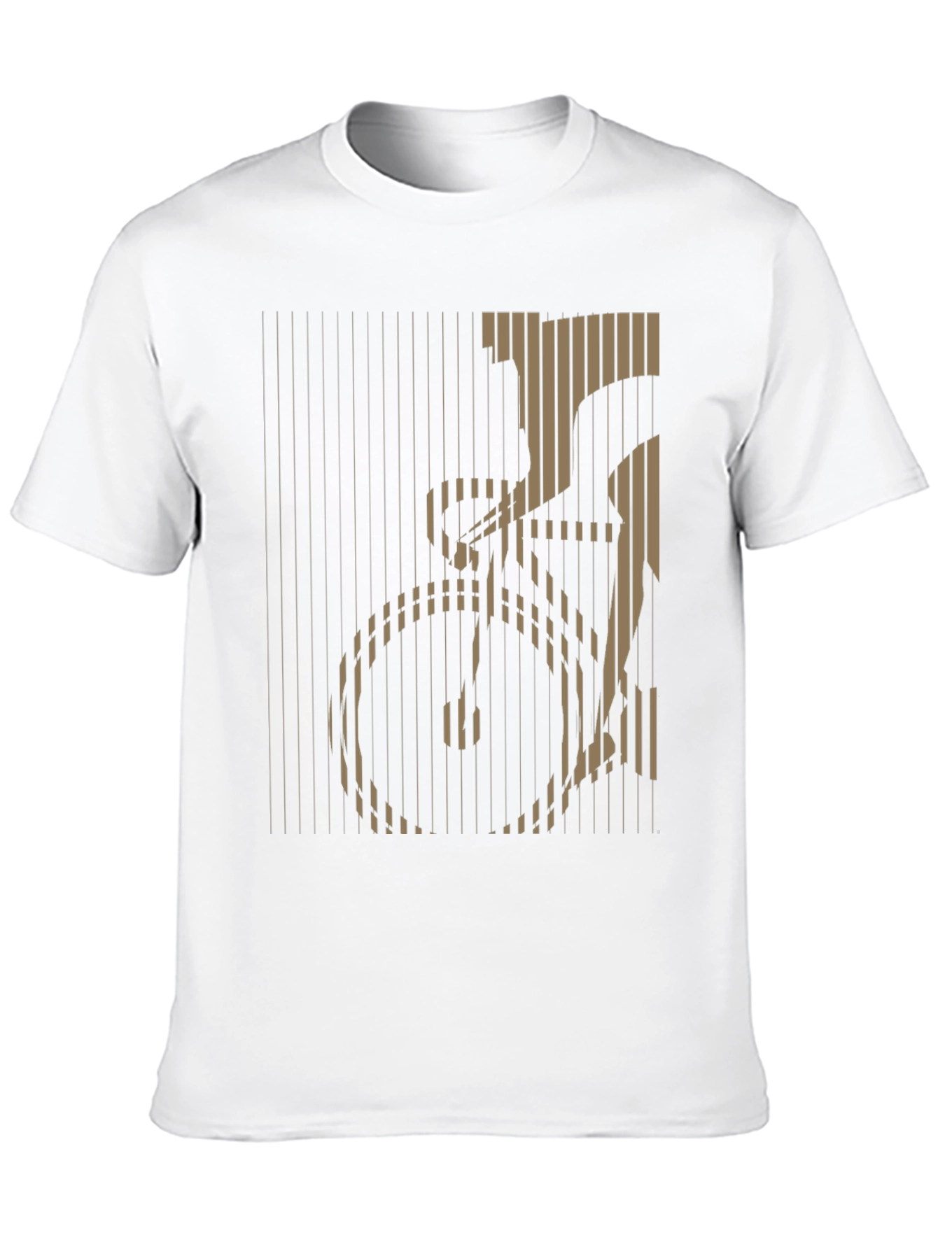 Stripped Bicycle Graphic Tee - Black