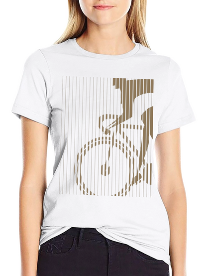 Stripped Bicycle Graphic Tee - Black
