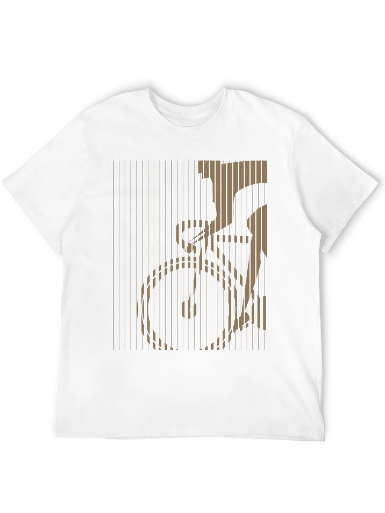Stripped Bicycle Graphic Tee - Black