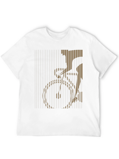 Stripped Bicycle Graphic Tee - Black