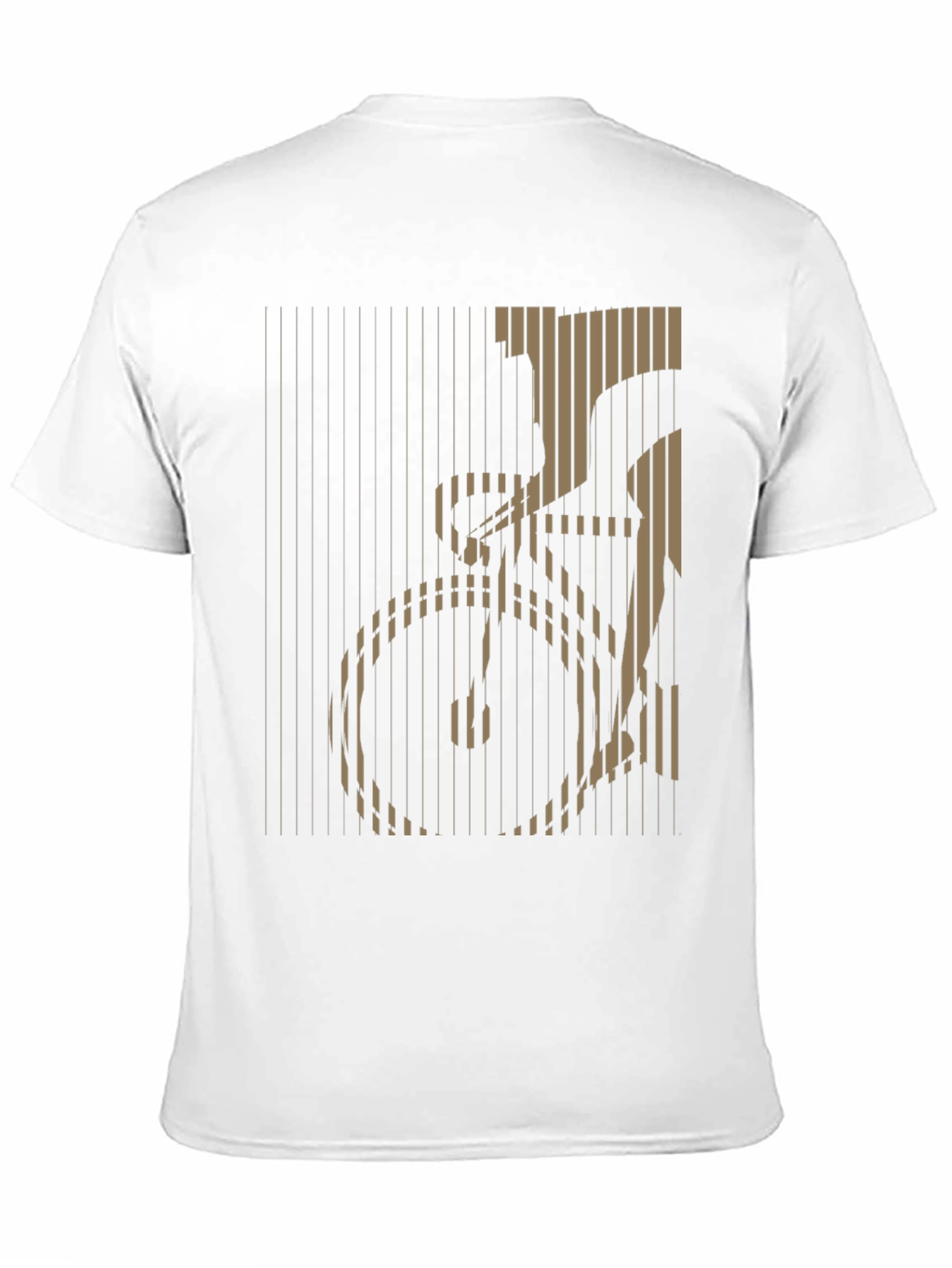 Stripped Bicycle Graphic Tee - Black