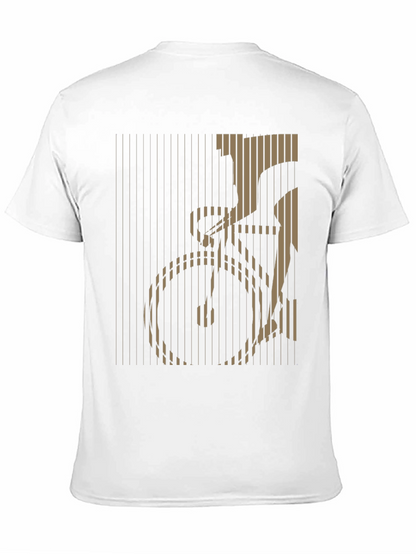 Stripped Bicycle Graphic Tee - Black