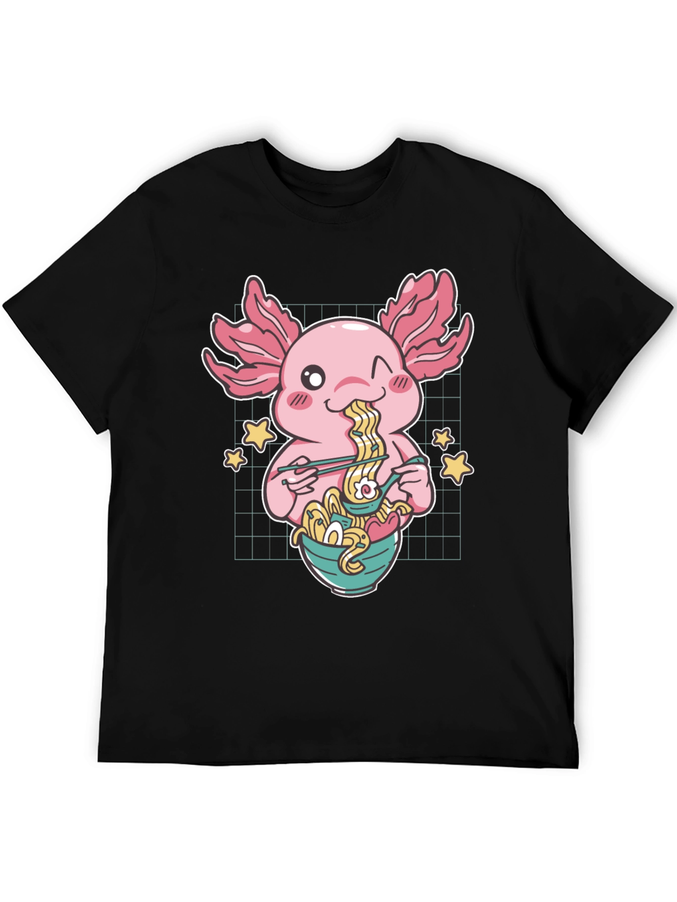 Axolotl Ramen T-Shirt - Cute Anime Style