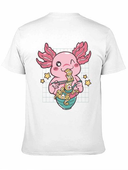 Axolotl Ramen T-Shirt - Cute Anime Style
