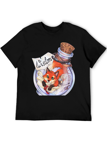 Whimsical Fox in a Bottle Graphic Tee
