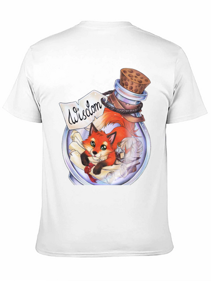 Whimsical Fox in a Bottle Graphic Tee