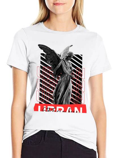 Urban Angel Graphic T-Shirt - Trendy Streetwear