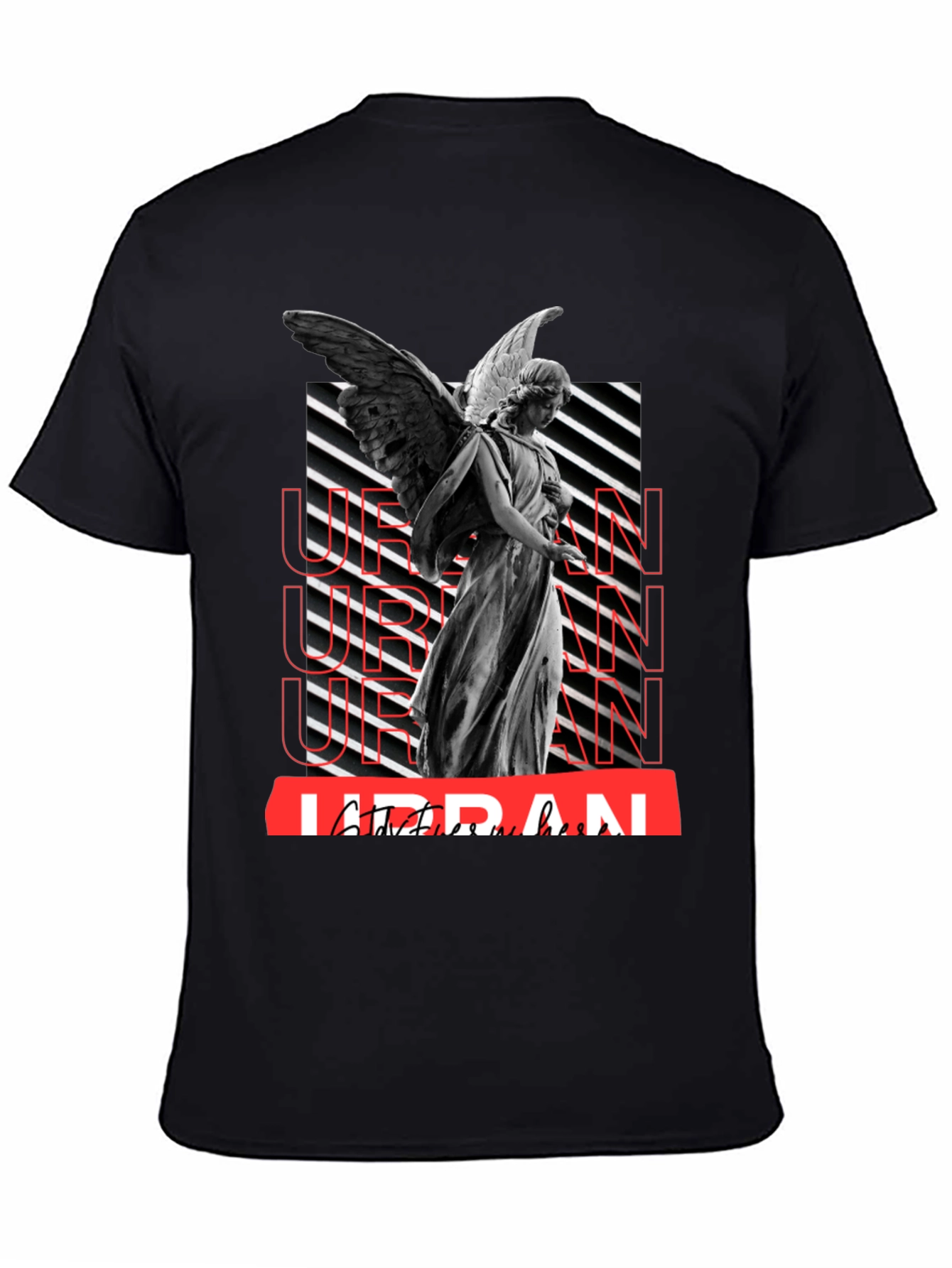 Urban Angel Graphic T-Shirt - Trendy Streetwear