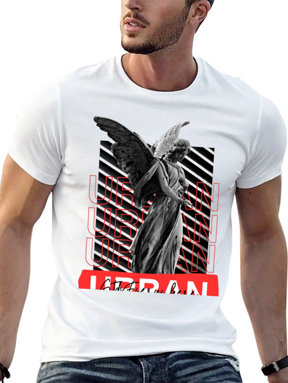 Urban Angel Graphic T-Shirt - Trendy Streetwear