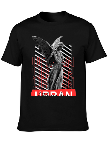 Urban Angel Graphic T-Shirt - Trendy Streetwear
