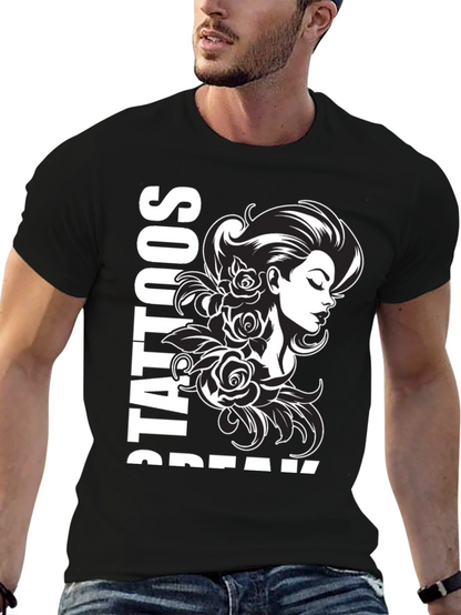 Tattooed Beauty T-Shirt - Black